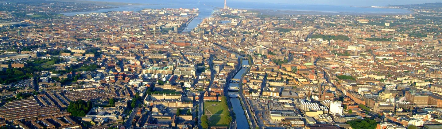 aerial view dublin